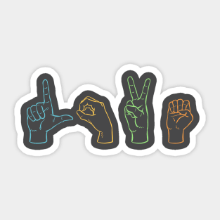 Love Sign ASL Sticker